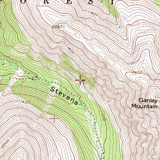 Topographic Map of Great East Tunnel Mine, CO