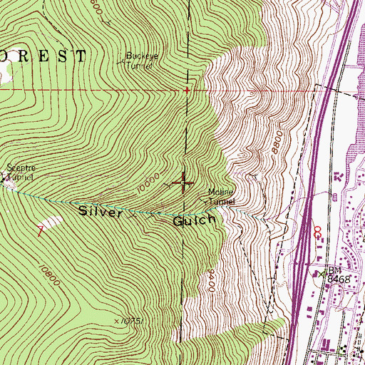 Topographic Map of Blackborn Mine, CO