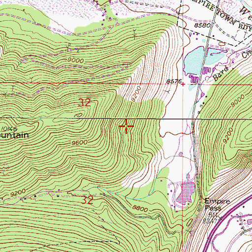 Topographic Map of Brooklyn Mine, CO