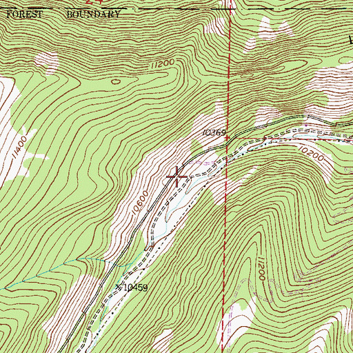 Topographic Map of Glascow Mine, CO