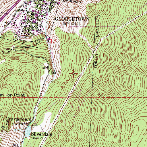 Topographic Map of Phonolite Tunnel Mine, CO