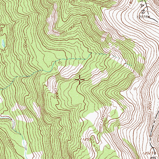 Topographic Map of Highline Loop Trail, CO