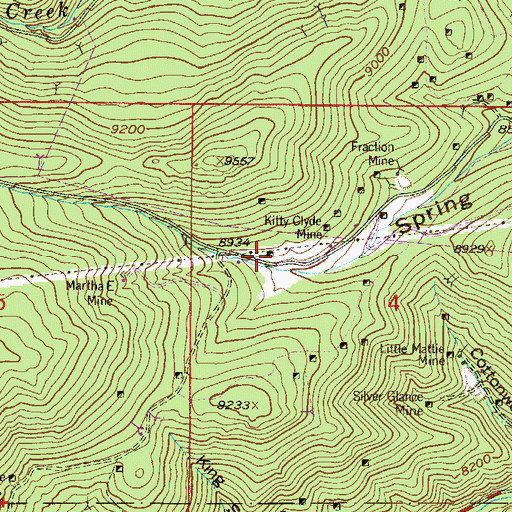 Topographic Map of Gomer Mine, CO
