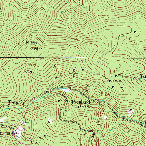 Topographic Map of Trembath Tunnel Mine, CO