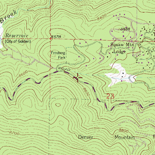 Topographic Map of Nabob Mine, CO