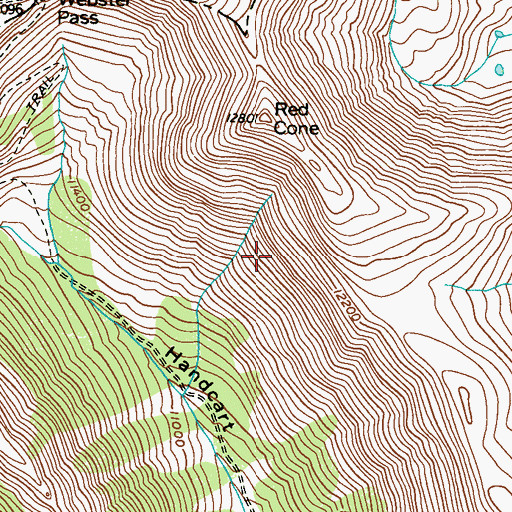 Topographic Map of Rothchild Mine, CO