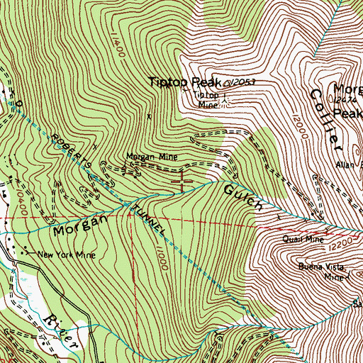 Topographic Map of Florence Mine, CO