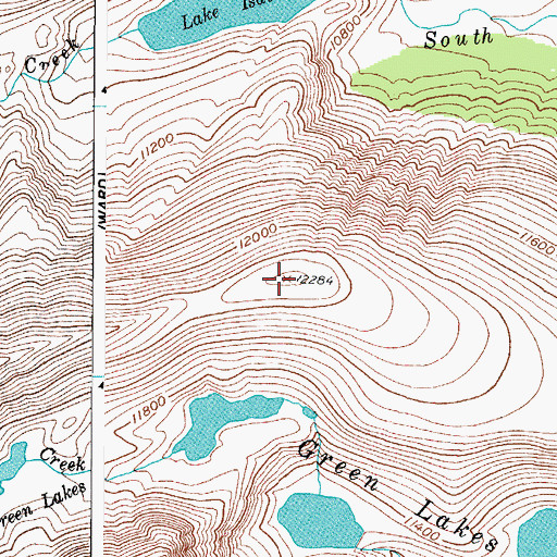 Topographic Map of Niwot Ridge, CO