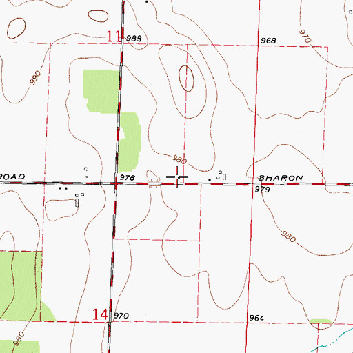 Topographic Map of Carpenter School (historical), IL