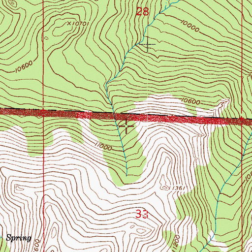 Topographic Map of Roosevelt National Forest, CO