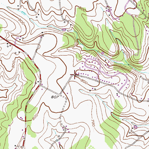 Topographic Map of Raven Run, MD