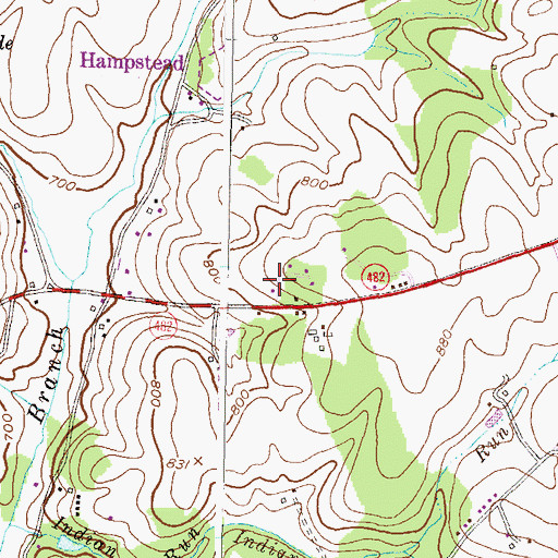 Topographic Map of Brilhart Terrace, MD