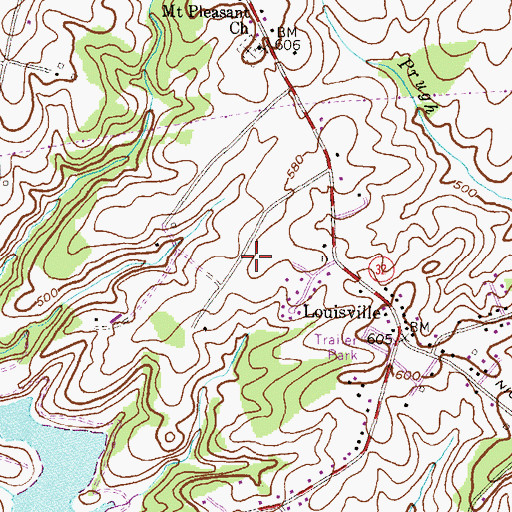 Topographic Map of Lakeland Heights, MD
