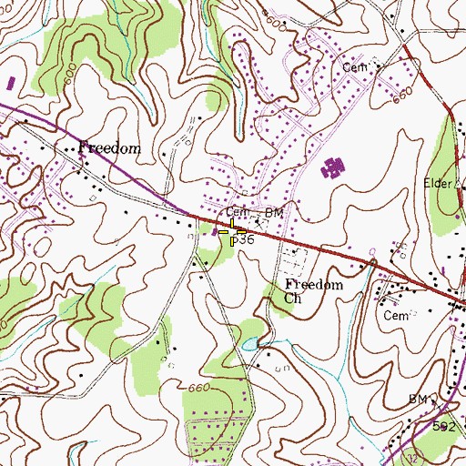 Topographic Map of Saint Josephs Catholic Church, MD