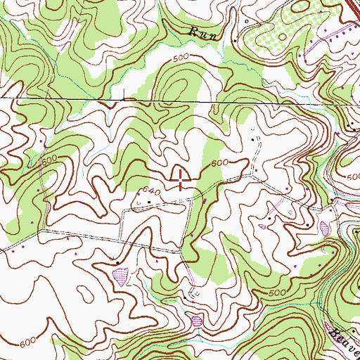 Topographic Map of Tylers Summit, MD