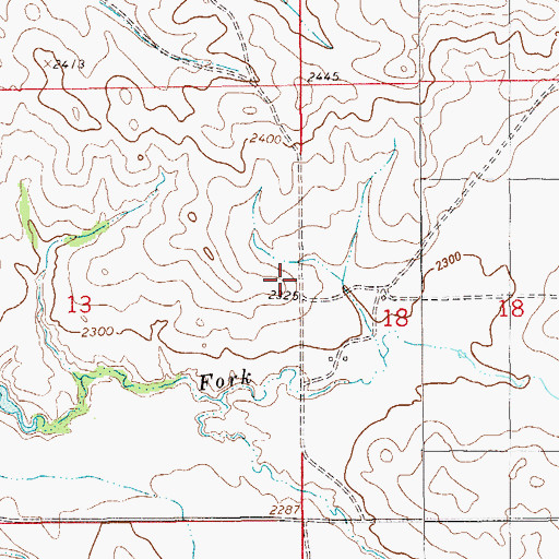 Topographic Map of Dry Creek School (historical), MT