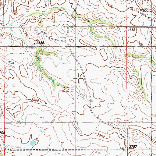Topographic Map of Douthit School (historical), MT