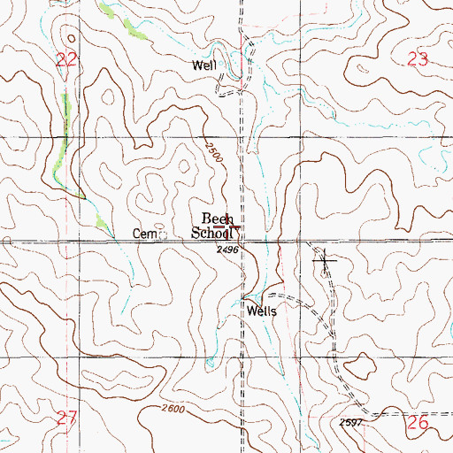 Topographic Map of Been (historical), MT