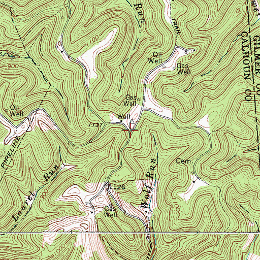 Topographic Map of Fairview School (historical), WV