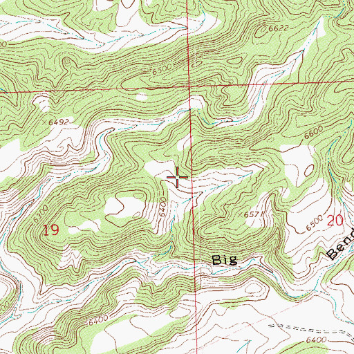 Topographic Map of Talamantes Creek, CO
