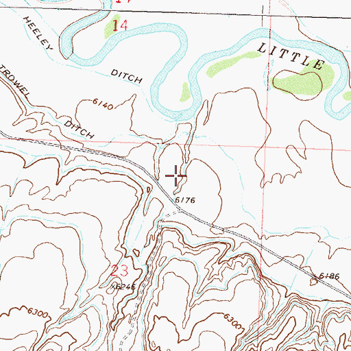 Topographic Map of Tommys Gulch, CO