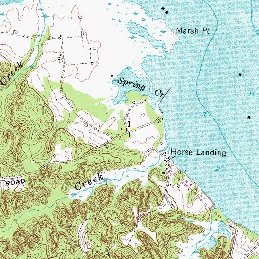 Topographic Map of De La Brooke, MD