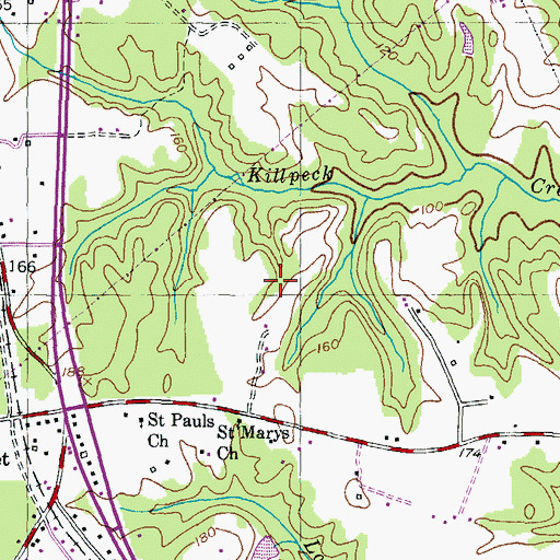 Topographic Map of Fifth District Park, MD