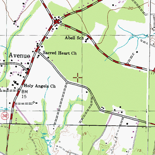 Topographic Map of Hatchs Thicket, MD