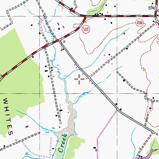 Topographic Map of Mattapany Plantation, MD