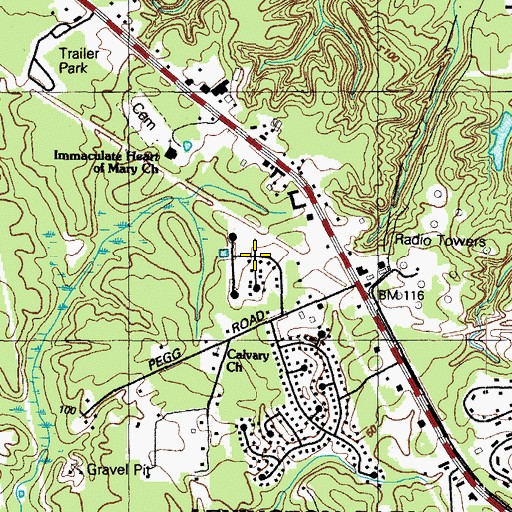 Topographic Map of Discovery, MD