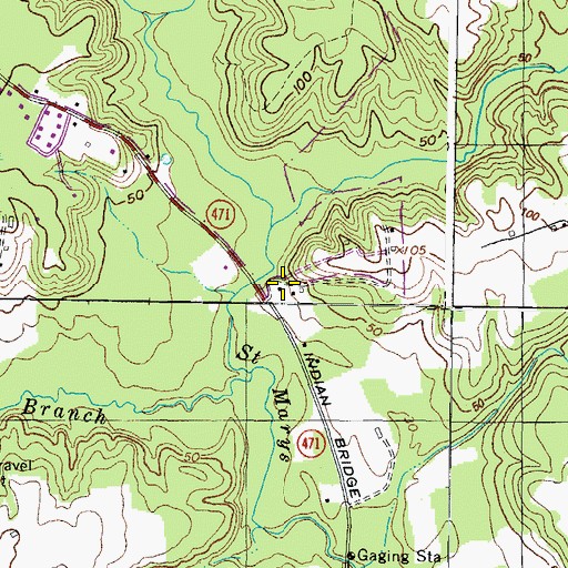 Topographic Map of Elizabeth Hill, MD