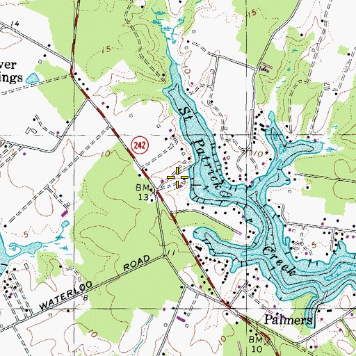 Topographic Map of Enfield, MD