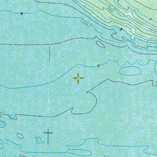 Topographic Map of Sandyland Beach, MD