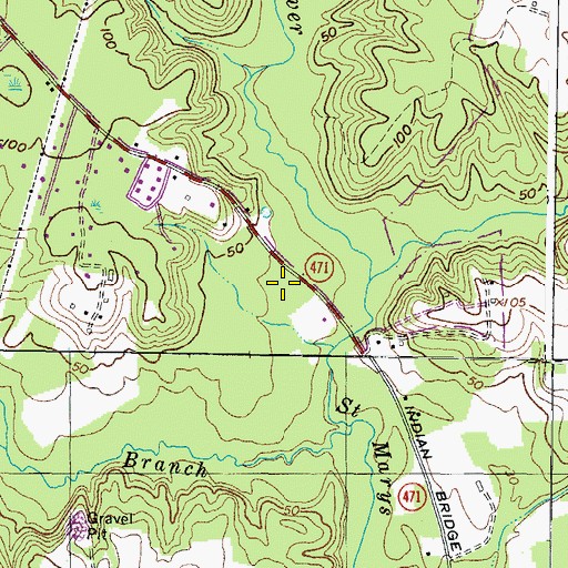 Topographic Map of White Marsh (historical), MD