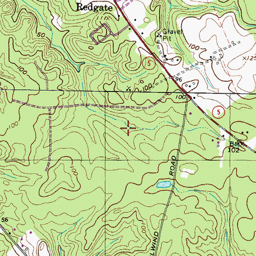 Topographic Map of Wilderness, MD