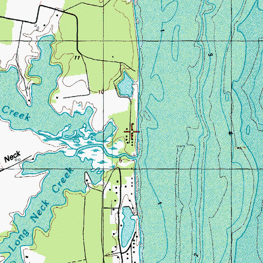 Topographic Map of Hays Beach, MD