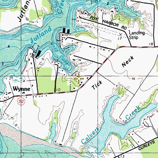 Topographic Map of Kitty Acres, MD