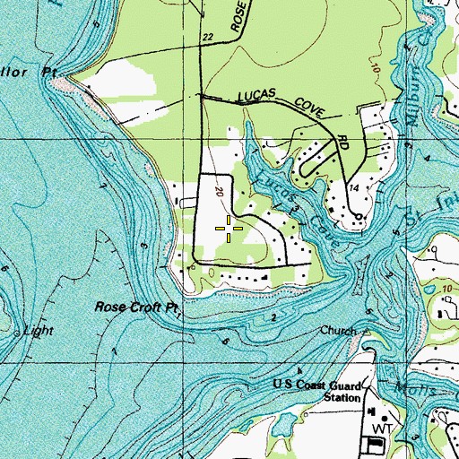 Topographic Map of Rosecroft, MD