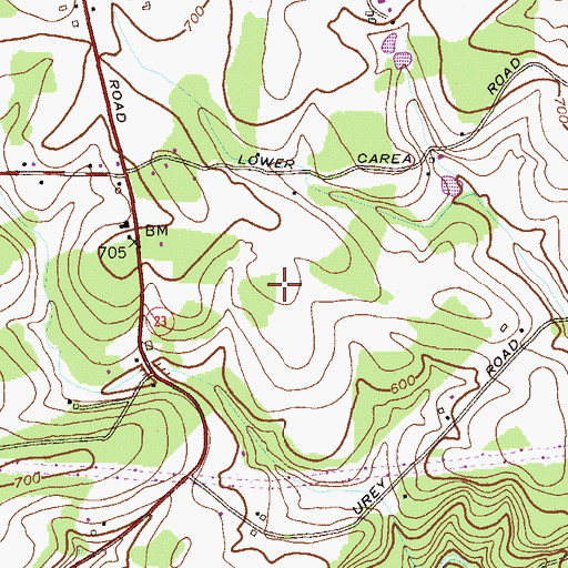 Topographic Map of Meadow Stream, MD