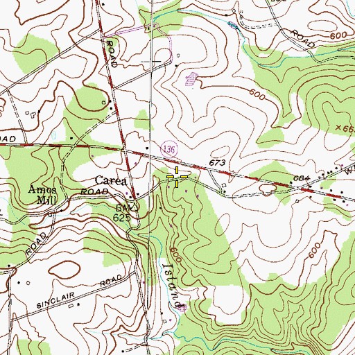 Topographic Map of Wilsons Choice, MD