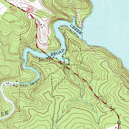 Topographic Map of Flintville (historical), MD