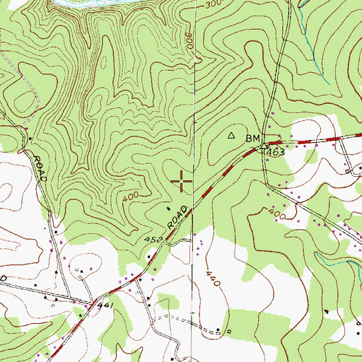 Topographic Map of The Pines Campground, MD