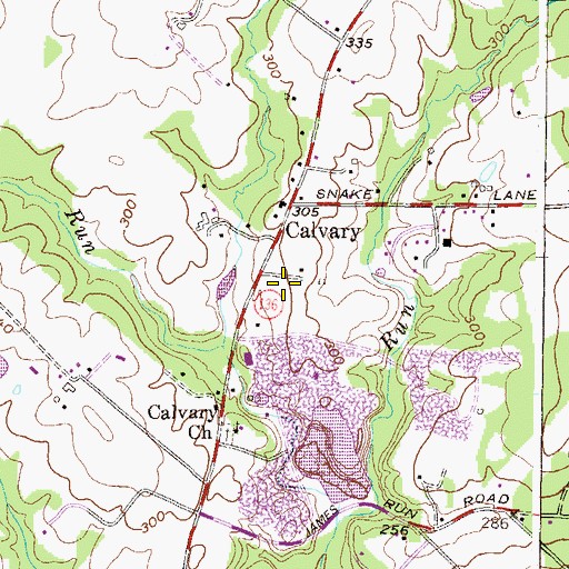 Topographic Map of Chatham, MD