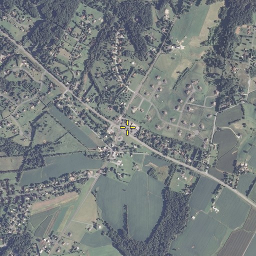 Aerial/Satellite Image of Cross Roads Station Shopping Center, MD