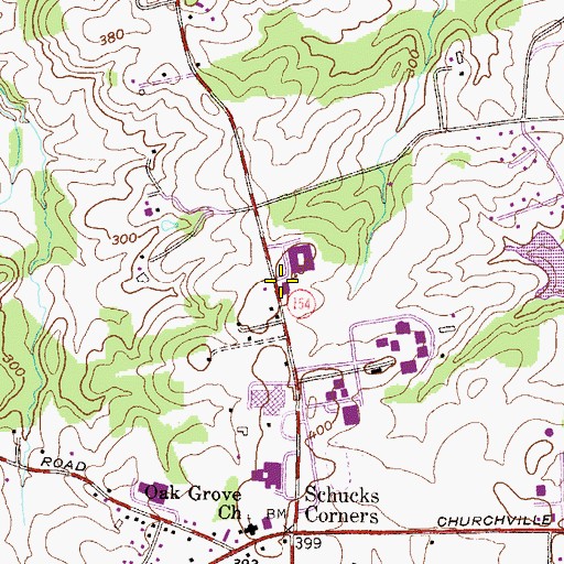 Topographic Map of Edwin Booth Theatre, MD