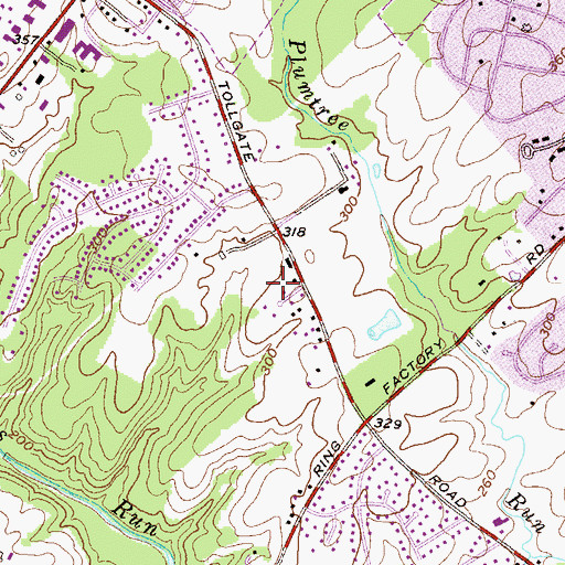 Topographic Map of Grose Close, MD