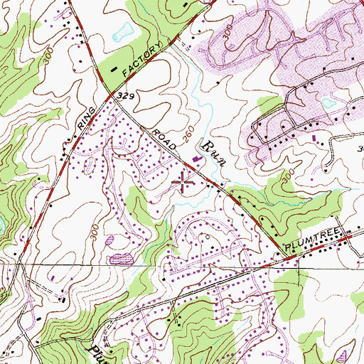 Topographic Map of Magness, MD