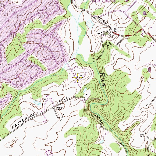 Topographic Map of Parsons Ridge, MD