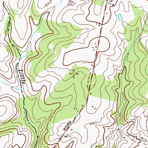 Topographic Map of Sutton Manor, MD