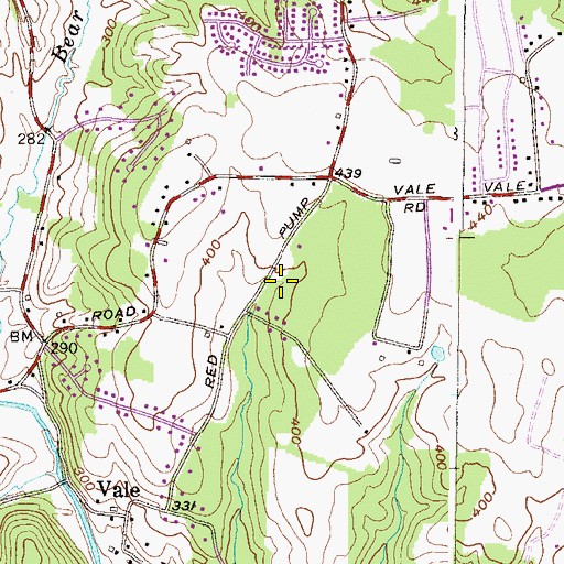 Topographic Map of Bel Forest, MD